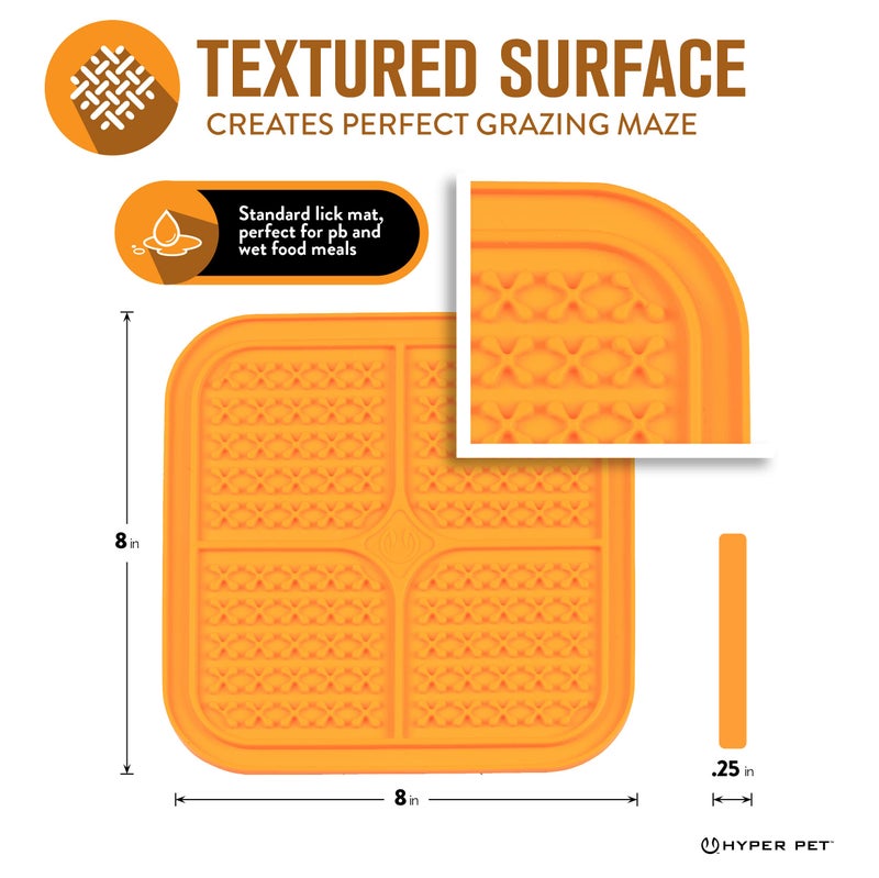 Hyper Pet IQ Treat Lick mat for Dogs, Dog Slow Feeder & Cat Lick mats | Great Alternative to Slow Feeder Bowls & Feeders | Perfect Dog Licking mat, Cat Puzzle & Enrichment Toys - Image 3